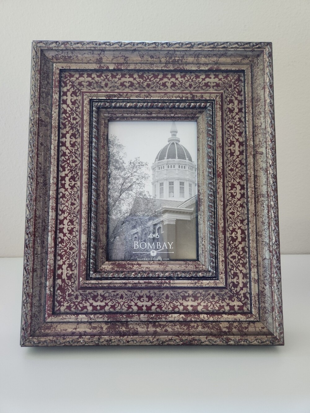 Bombay Company Ornate Distressed 4x6 Picture Frame Tuscan Decor
